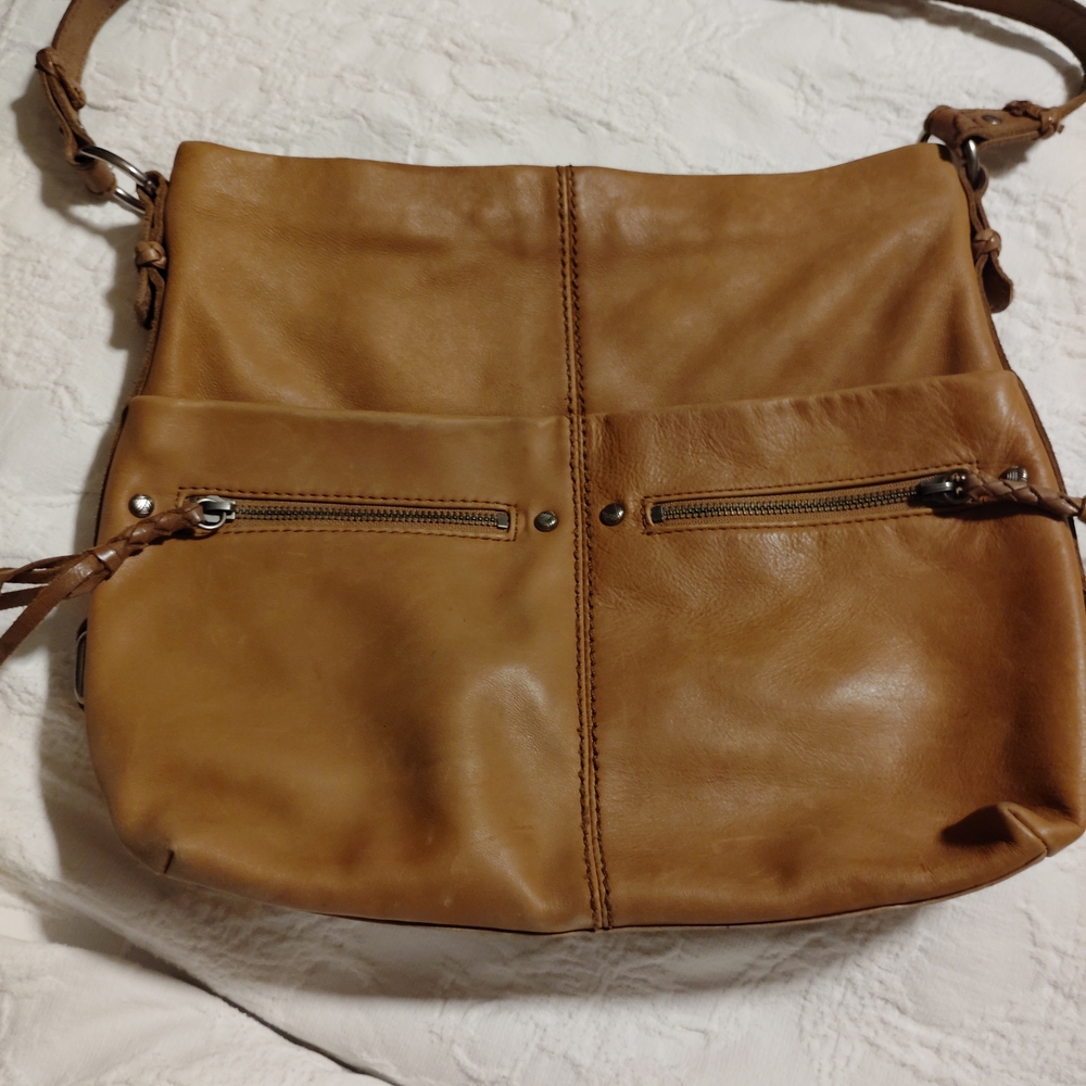 The Sak Tan Leather Shoulder Bag